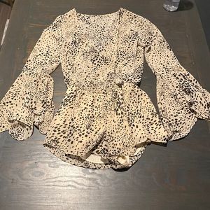 Leopard romper